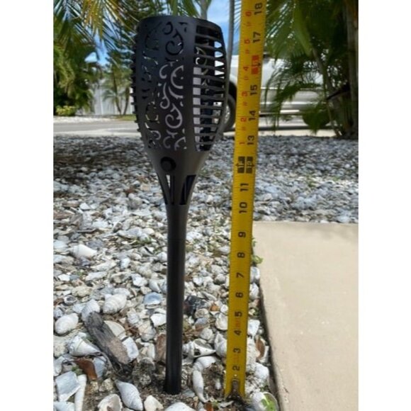 6-Pack 66LED 41IN Solar Flame Torch (Super Larger Size & Upgraded Vivid Flame) - Picture 2 of 2